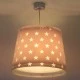 Παιδικό φωτιστικό Stars Lilac οροφής  με ντουί E27x1 με φωσφορίζοντα στο σκοτάδι εξωτερικά μέρη ιδανικό για γενικό φωτισμό