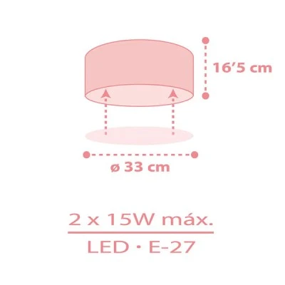 Παιδικό φωτιστικό Starlight Pink πλαφονιέρα με ντουί Ε27x2 ιδανικό για γενικό φωτισμό & με ανεξίτηλη εκτύπωση σε διάφανο υλικό διπλού τοιχώματος Παιδικό φωτιστικό Starlight Pink πλαφονιέρα με ντουί Ε27x2 ιδανικό για γενικό φωτισμό & με ανεξίτηλη εκτύπωση σε διάφανο υλικό διπλού τοιχώματος