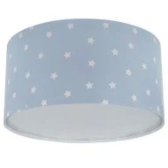 Παιδικό φωτιστικό Starlight Blue πλαφονιέρα με ντουί Ε27x2 ιδανικό για γενικό φωτισμό & με ανεξίτηλη εκτύπωση σε διάφανο υλικό διπλού τοιχώματος