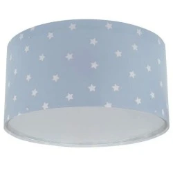 Παιδικό φωτιστικό Starlight Blue πλαφονιέρα με ντουί Ε27x2 ιδανικό για γενικό φωτισμό & με ανεξίτηλη εκτύπωση σε διάφανο υλικό διπλού τοιχώματος