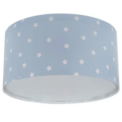 Παιδικό φωτιστικό Starlight Blue πλαφονιέρα με ντουί Ε27x2 ιδανικό για γενικό φωτισμό & με ανεξίτηλη εκτύπωση σε διάφανο υλικό διπλού τοιχώματος