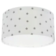 Παιδικό φωτιστικό οροφής Starlight White με ντουί E27x2 με φωσφορίζοντα στο σκοτάδι εξωτερικά μέρη & κιτ ανάρτησης τύπου click