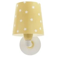 Παιδικό φωτιστικό απλίκα Starlight Yellow  τοίχου με ντουί Ε27x1 κατάλληλο για συμπληρωματικό φωτισμό & διάβασμα διπλού τοιχώματος 