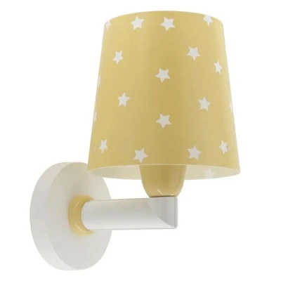 Παιδικό φωτιστικό απλίκα Starlight Yellow  τοίχου με ντουί Ε27x1 κατάλληλο για συμπληρωματικό φωτισμό & διάβασμα διπλού τοιχώματος 