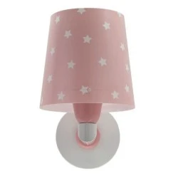 Παιδικό φωτιστικό απλίκα Starlight Pink τοίχου με ντουί Ε27x1 ανεξίτηλη εκτύπωση χρωμάτων στα τοιχώματα & διακόπτη on/off 