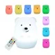 Παιδικό φωτιστικό νυκτός φορητό Bear mini light LED με δυνατότητα εναλλαγής RGBW - χρονοδιακόπτη και μεγάλη αυτονομία IP20