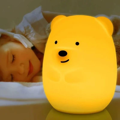 Παιδικό φωτιστικό νυκτός φορητό Bear mini light LED με δυνατότητα εναλλαγής RGBW - χρονοδιακόπτη και μεγάλη αυτονομία IP20