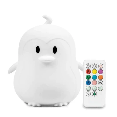 Παιδικό φωτιστικό νυκτός φορητό Penguin mini light LED με δυνατότητα εναλλαγής φωτός IP20  χρονοδιακόπτη & 30 ώρες αυτονομία λειτουργίας