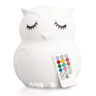 Παιδικό φωτιστικό νυκτός φορητό Owl mini light LED με δυνατότητα εναλλαγής του φωτός αυτονομία έως 30 ώρες και χρονοδιακόπτη
