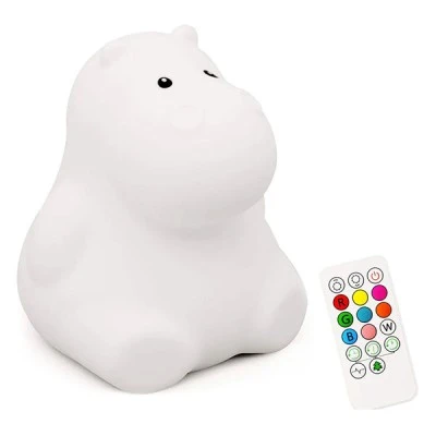 Παιδικό φωτιστικό νυκτός φορητό hippo mini light LED με δυνατότητα εναλλαγής του φωτός με χρονοδιακόπτη IP20