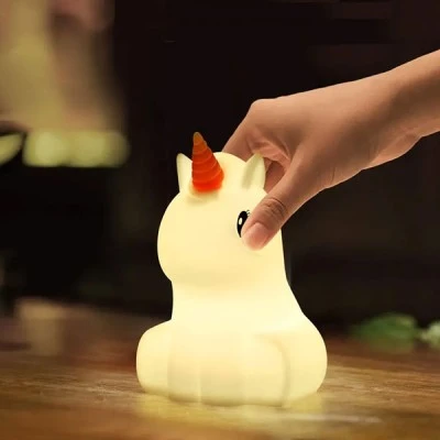 Παιδικό φωτιστικό νυκτός Unicorn mini light LED φορητό USB φόρτιση με δυνατότητα εναλλαγής - χρονοδιακόπτη & αυτονομία λειτουργίας 30 ώρες