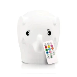 Παιδικό φωτιστικό νυκτός φορητό Elephant mini light LED με δυνατότητα εναλλαγής απόχρωσης φωτός IP20 με αυτονομία έως 30 ώρες