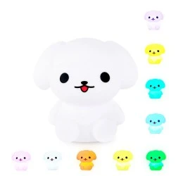 Παιδικό φωτιστικό νυκτός φορητό Dog mini light LED με δυνατότητα εναλλαγής και τηλεχειριστήριο πολλαπλών λειτουργιών IP20