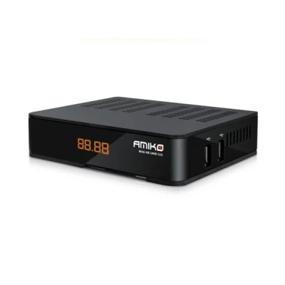 Δορυφορικός δέκτης ΑΜΙΚΟ ΜΙΝΙ 4Κ Ultra HD S2X με ενσωματωμένο πρόγραμμα ανάγνωσης καρτών Conax