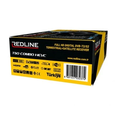 Δέκτης REDLINE T50 Combo Full High Definition με WIFI & δυνατότητα αυτόματης και χειροκίνητης ανίχνευσης καναλιών