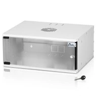 Επιτοίχια καμπίνα RACK 19″ 4U ARLI με διάφανη πόρτα δανική για κοινές εφαρμογές EDP και τηλεπικοινωνιών