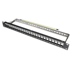 Patch Panel ARLI για RACK 19″ ιντσών 1140 24 θυρών με στιβαρό μεταλλικό περίβλημα