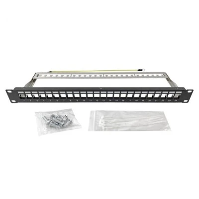 Patch Panel ARLI για RACK 19″ ιντσών 1140 24 θυρών με στιβαρό μεταλλικό περίβλημα