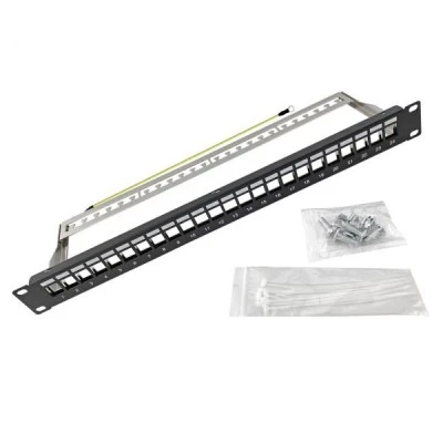 Patch Panel ARLI για RACK 19″ ιντσών 1140 24 θυρών με στιβαρό μεταλλικό περίβλημα
