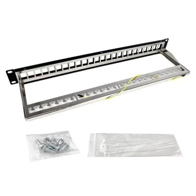 Patch Panel ARLI για RACK 19″ ιντσών 1140 24 θυρών με στιβαρό μεταλλικό περίβλημα