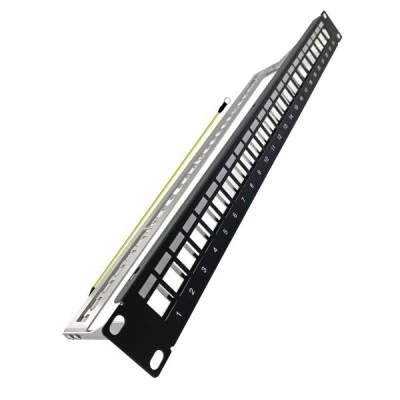Patch Panel ARLI για RACK 19″ ιντσών 1140 24 θυρών με στιβαρό μεταλλικό περίβλημα