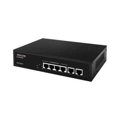 Network Switch POE REDLINE RL-SP8606M 4 Port +2Uplink