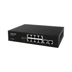 Network Switch POE REDLINE RL-SP8610E 8 Port + 2Uplink χωρίζει το σήμα του δικτύου σε 8 θύρες LAN