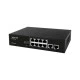 Network Switch POE REDLINE RL-SP8610E 8 Port + 2Uplink χωρίζει το σήμα του δικτύου σε 8 θύρες LAN Network Switch POE REDLINE RL-SP8610E 8 Port + 2Uplink χωρίζει το σήμα του δικτύου σε 8 θύρες LAN