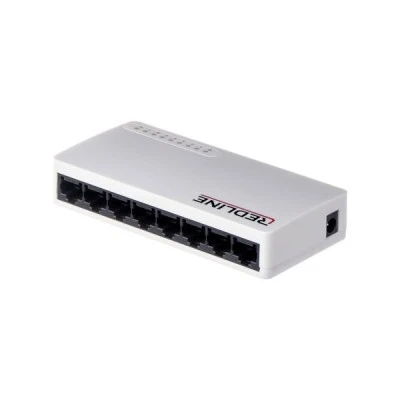 Network Switch REDLINE 8ports RL-1008M μοιράζει το σήμα του δικτύου σε 8 διαφορετικές θύρες LAN