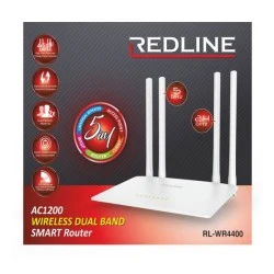 Router REDLINE RL-WR4400 Dual band AC 1.2GBIT WIFI 4 Antenna
