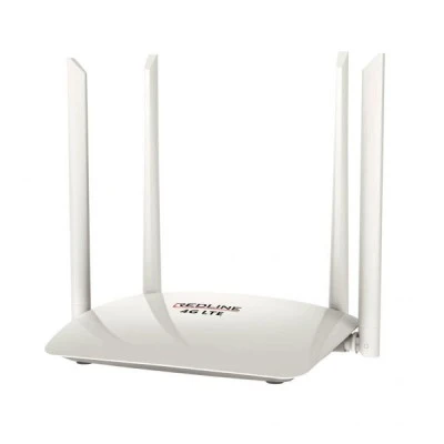 Επιτραπέζιο router REDLINE LTE LTE12 με 2 εξωτερικές και 2 εσωτερικές κεραίες