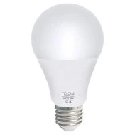 Λάμπα LED αχλάδι TELETEK 9W A060 με ντουί E27 και ψυχρό λευκό φως 6500K