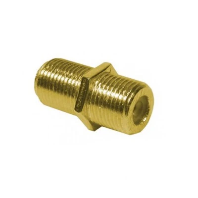 Adaptor μούφα Arli θηλυκό F σε θηλυκό F επίχρυση για προέκταση καλωδίου Adaptor μούφα Arli θηλυκό F σε θηλυκό F επίχρυση για προέκταση καλωδίου