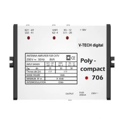 Eνισχυτής κεντρικός V-TECH PC706 Digital με ξεχωριστές εισόδους & ειδικές θωρακίσεις για εξάλειψη παρασίτων