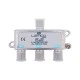 Διακλαδωτής LEMCO 1/3 75Ω με 1 είσοδο και 3 εξόδους βύσμα F – θηλυκό 10–2610 MHz