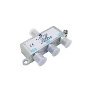 Διακλαδωτής LEMCO 1/3 75Ω με 1 είσοδο και 3 εξόδους βύσμα F – θηλυκό 10–2610 MHz