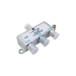 Διακλαδωτής LEMCO 1/3 75Ω με 1 είσοδο και 3 εξόδους βύσμα F – θηλυκό 10–2610 MHz