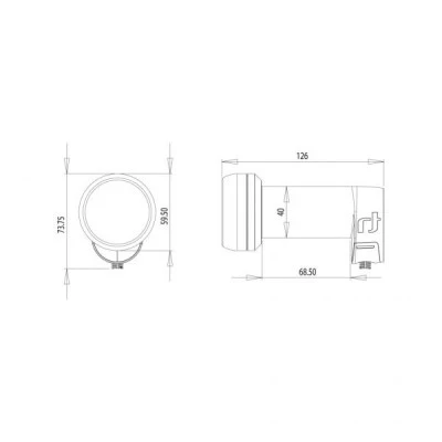 LNB μονό Inverto SINGLE BLACK ULTRA 40mm HDTV χαμηλού θορύβου 0.2dB συμβατό με high definition 