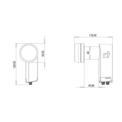 LNB INVERTO Black Ultra Twin υψηλής απόδοσης με απομόνωση πολλαπλής πόλωσης