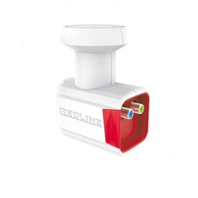 LNB μάτι REDLINE TWIN διπλό 0,1db με δύο εξόδους για δύο δέκτες