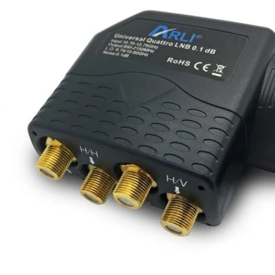 LNB (μάτι) ARLI QUATTRO 0,1db UNIVERSAL ανθεκτικό στη θερμότητα