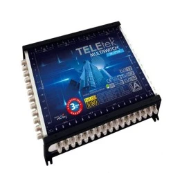 Δορυφορικός πολυδιακόπτης - multiswitch TELETEK MV-1724 17X24 Cascade συμβατός με DiSEqC 2.0