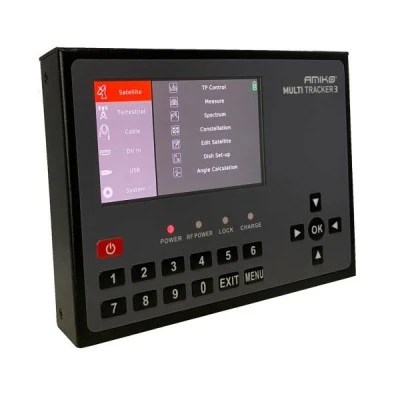 Πεδιόμετρο AMIKO MultiTracker 3 με έγχρωμη LCD οθόνη 5inch με ηχητική ειδοποίηση κλειδώματος σήματος