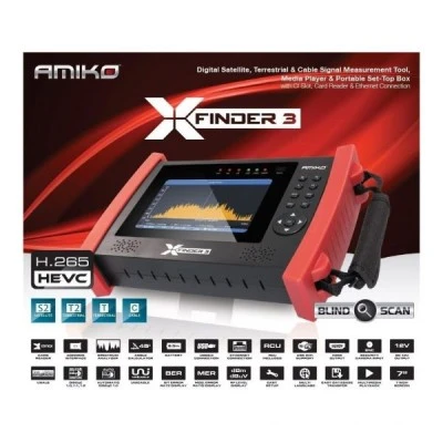 Πεδιόμετρο δορυφορικό & επίγειο AMIKO.XFINDER 3 με ψηφιακή οθόνη 7 Πεδιόμετρο δορυφορικό & επίγειο AMIKO.XFINDER 3 με ψηφιακή οθόνη 7