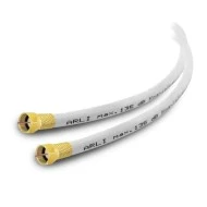Καλώδιο ομοαξονικό TV ARLI UltraHD HDTV 3D 4K με φις F 5 φορές θωρακισμένο μήκους 3m