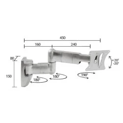 Βάση τηλεόρασης TV LCD-PLASMA TRIDIRECTION 20 Kg - 30" /Tboston AC0521E