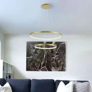 Κρεμαστό φωτιστικό LED "TOLEDO" LEGGENDA 85W χρυσό με ασύρματο τηλεχειρισμό 3+1 ψυχρό - φυσικό - θερμό