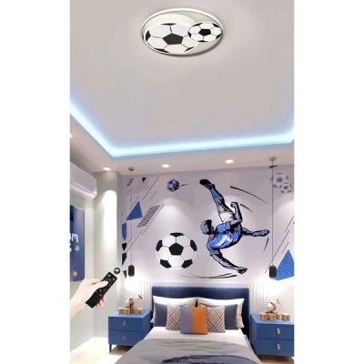 Παιδικό φωτιστικό LED FOOTBALL 60W με ασύρματο τηλεχειριστήριο για την επιλογή φωτισμού 3000K,4000K,6000K
