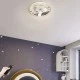 Παιδικό φωτιστικό 93W LED MOON με σώμα άσπρο + χρυσό και 3 επιλογές φωτισμού 3000K,4000K,6000K