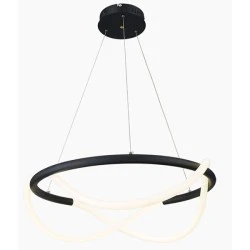Κρεμαστό φωτιστικό LED "PARIS" LEGGENDA με φυσικό φως 3700Κ 49W σε μαύρο χρώμα και διάμετρο Φ60 Κρεμαστό φωτιστικό LED "PARIS" LEGGENDA με φυσικό φως 3700Κ 49W σε μαύρο χρώμα και διάμετρο Φ60